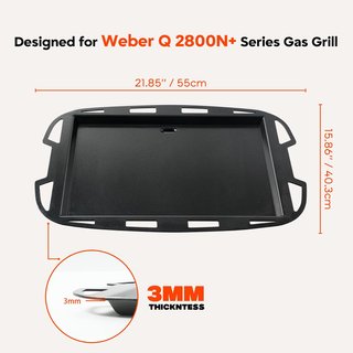 ONLYFIRE Plancha Cerámica Weber Q2800N+ 55x40,3cm
