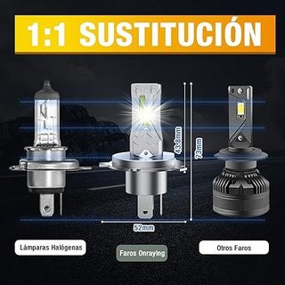 Onraying H4 LED 36000Lm 6500K Blanca Fría IP68
