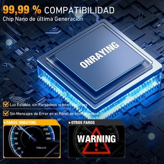 Onraying H4 LED 36000Lm 6500K Blanca Fría IP68