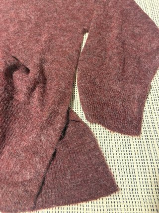Jersey punto grueso Pieces borgoña talla L nuevo