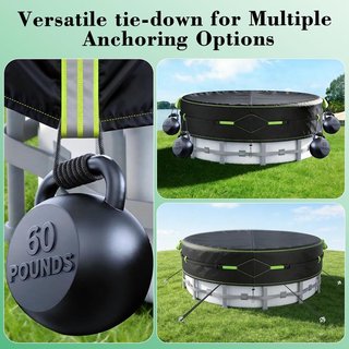 ROMIVO Cubierta Piscina Ø365cm PVC UV Polvo