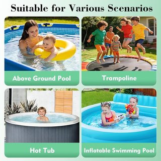 ROMIVO Cubierta Piscina Ø365cm PVC UV Polvo