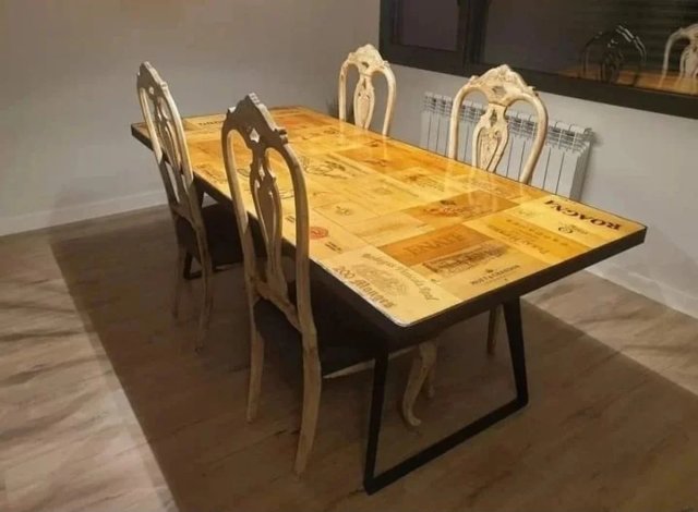 5 m² Tablillas Madera Cajas Vino Recuperada