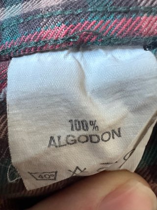 Camisa Façonnable cuadros verde y rosa