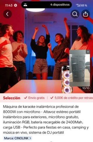 Altavoz Cinglink Bluetooth Karaoke CBS-3031