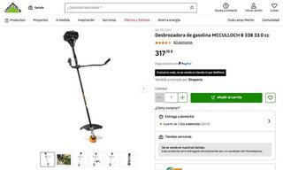 DESBROZADORA DE GASOLINA MCCULLOCH B 33B
