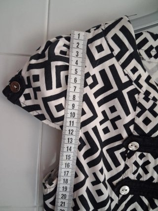 Vestido estampado geométrico