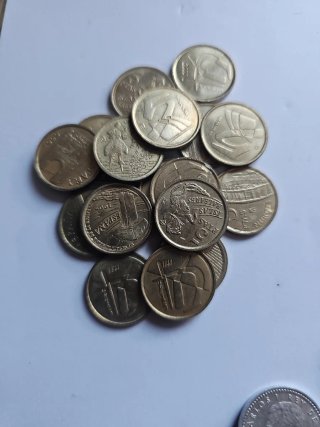 17 Monedas 5 Pesetas España