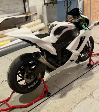 Kawasaki ZX6R Ninja 2008 Blanca