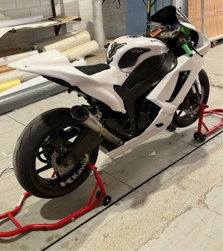 Kawasaki ZX6R Ninja 2008 Blanca
