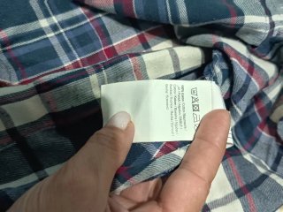 Camisa de cuadros azul y roja
