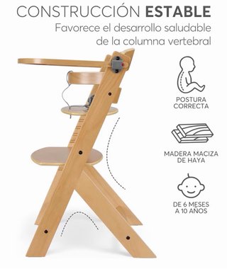 Trona Evolutiva Madera Bebé Kinderkraft