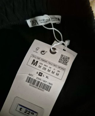 Pantalón ancho Zara negro Talla M