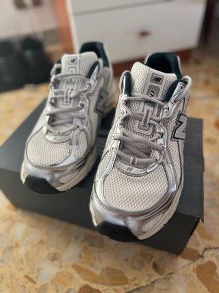 New Balance 740EL Scarpe da Ginnastica Argento/Bia