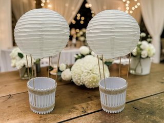 Centro de mesa boda globo aerostático