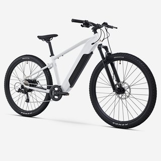 Bicicleta Eléctrica MTB 29" E-Expl 100 Blanco suspensión
