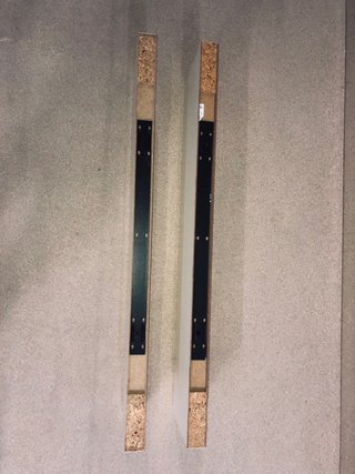 Baldas blancas de madera (2 unidades)