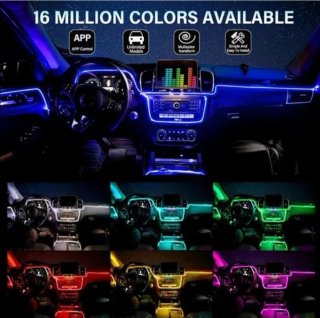 Tiras LED Multicolor Coche Interior APP