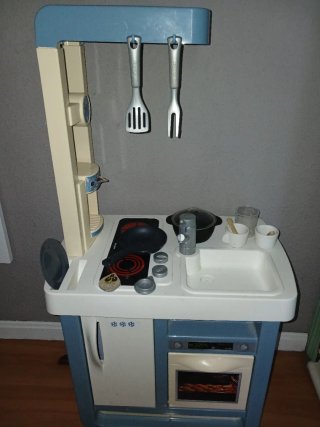 Cocina de Juguete Azul con Accesorios