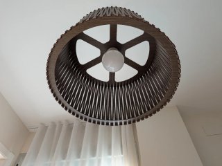 Lámpara de techo moderna madera