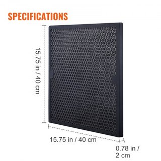Filtros de Carbón Activo, Paquete de 3, Reemplazo de Filtro de Aire de 15.7'' x 15.7'', Filtros de Etapa 2 de Alta Eficiencia Compatibles con BlueDri y Scrubber, Purificadores de Aire, Equipos de ...