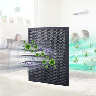 Filtros de Carbón Activo, Paquete de 3, Reemplazo de Filtro de Aire de 15.7'' x 15.7'', Filtros de Etapa 2 de Alta Eficiencia Compatibles con BlueDri y Scrubber, Purificadores de Aire, Equipos de ...
