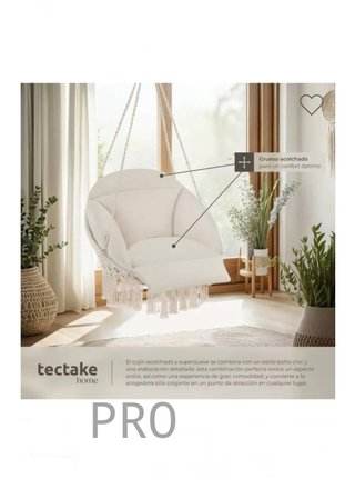 Silla colgante SAMIRA beige