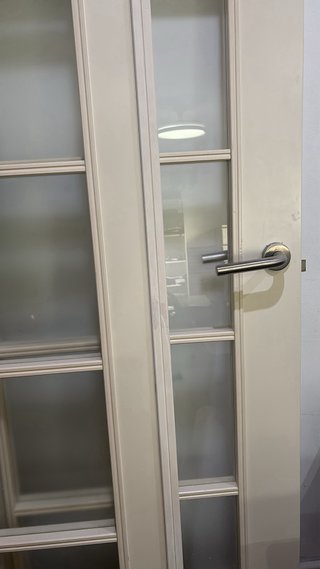 Puerta doble con cristal 2.15x1.40