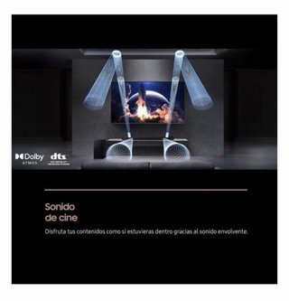 Barra de Sonido Negra Samsung HW-Q800T + subwoofer