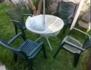 Mesa+4 Sillas de Jardín/terraza
