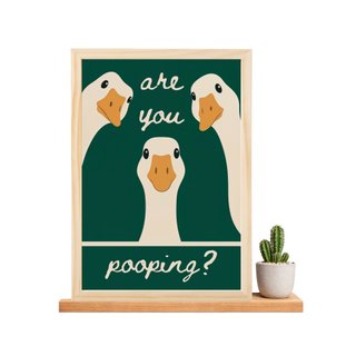 Stampa Are you pooping? Quadro bagno ironico