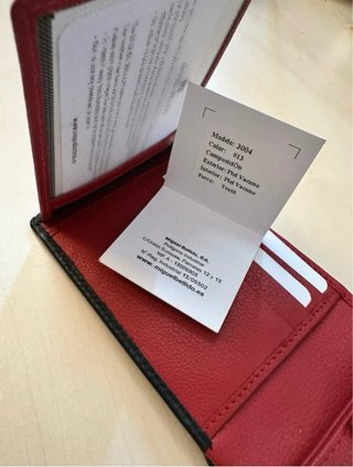 Cartera piel vacuno Miguel Bellido Negra