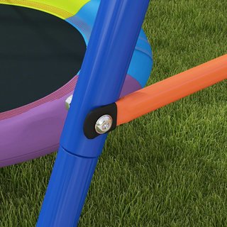 Columpio de Jardín para Niños, Columpio en Forma de Nido para 1-2 Niños con Estructura en A de Metal Reforzado, 196X172X180Cm, Multicolor