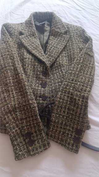 Traje de chaqueta y falda tweed