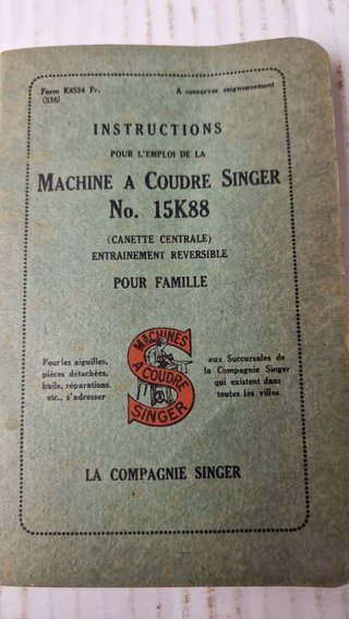 Máquina coser Singer antigua 15K88 mueble 1936