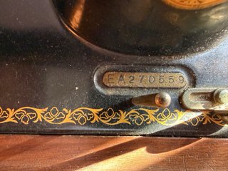 Máquina coser Singer antigua 15K88 mueble 1936