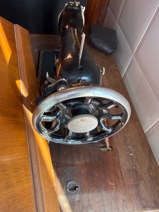 Máquina coser Singer antigua 15K88 mueble 1936
