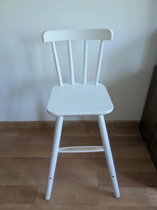 Silla infantil blanca IKEA AGAM