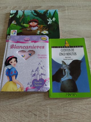 ​Lote 3 Libros Disney Blancanieves Caperucita
