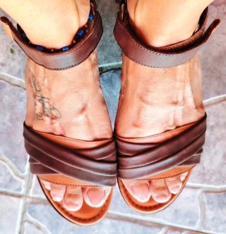Sandalias Lawren Looks Piel Talla 39.ultimo pvp