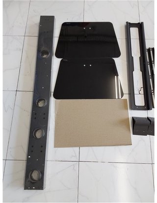 BONTEC Soporte TV Suelo Giratorio para LCD LED Plasma Flat Curved TVs de 30-65 Pulgadas - con 3 estantes de Vidrio Templado -MAX V
