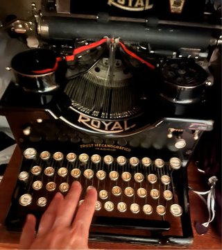 Máquina de escribir Royal antigua