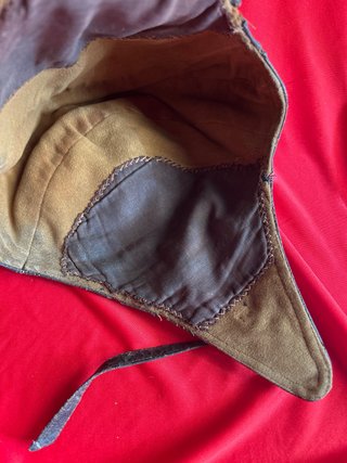 Gorro cuero motorista años 30/40