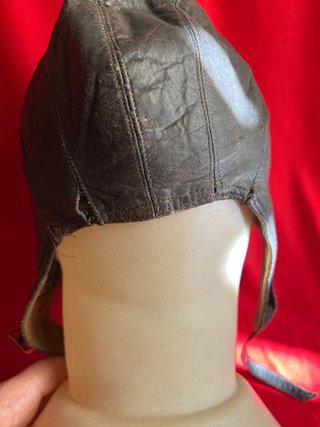 Gorro cuero motorista años 30/40