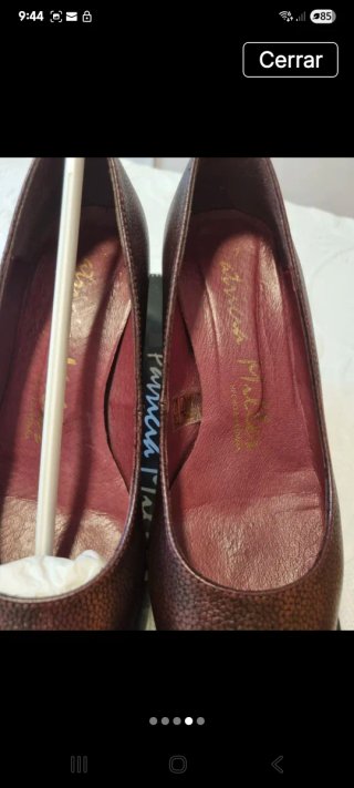 Zapatos Patricia Miller Tacon Ancho granate