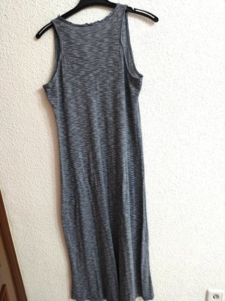 Vestido algodón rayas talla L
