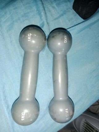 2 Mancuernas 1kg