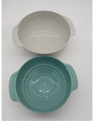 Joseph Joseph Nest 9 Plus - Juego de 9 piezas apilables - cuencos para mezclar - con bol grande y pequeño - colador y 5 tazas medid