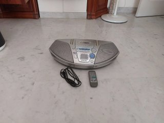 Radio CD Portátil Panasonic Gris