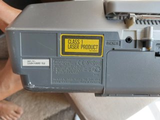 Radio CD Portátil Panasonic Gris